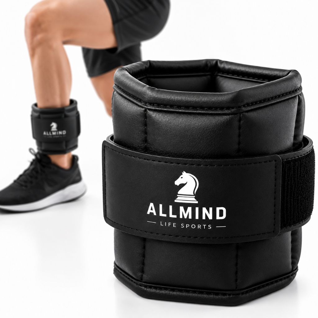 Peso de Tornozelo ALLMIND Caneleira para Academia Musculação Funcional Fitness Exercícios 2kg 4kg 6kg 8kg 10kg