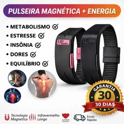 Pulseira Magnética UP Power Ajustável Unissex Terapêutica Confortável