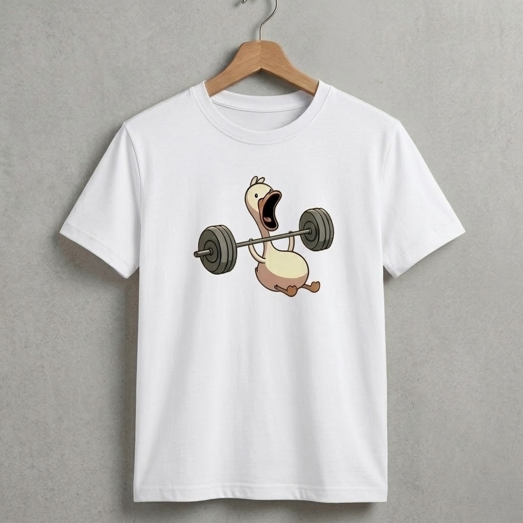 Camiseta Blusão Camisa Oversized Musculação Academia Treino Pato 100% Algodão Estampada Promoção
