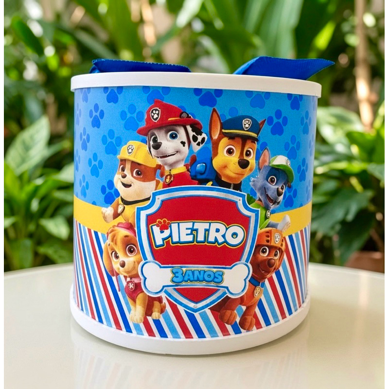 Kit Tubolatas personalizadas 5×6- Lembrancinha de maternidade/chá de bebê/Aniversário/casamento/batizado/patrulha canina