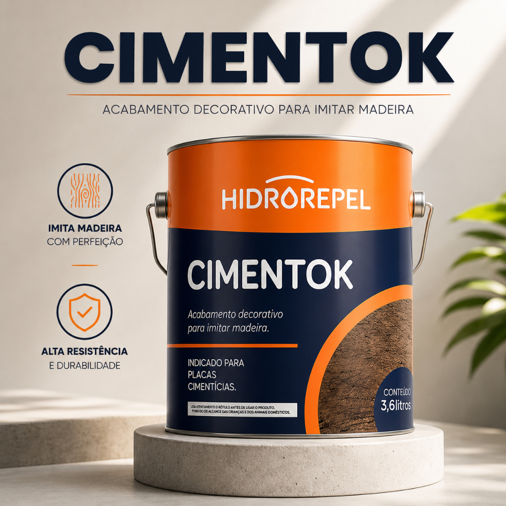 Gel Envelhecedor Para Placas Cimentícias Tingidor Imita Madeira Cimentok 3,6 Madeiras Envelhecidas