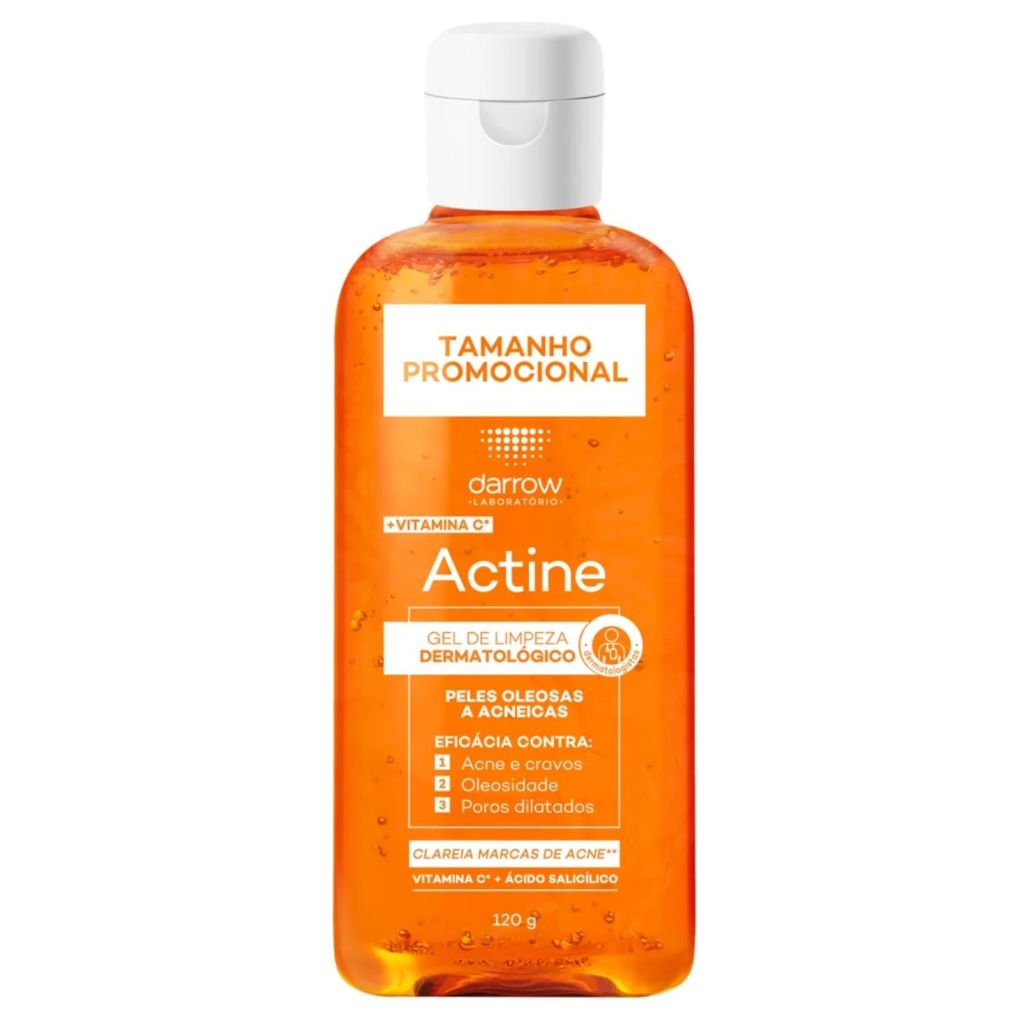 ACTINE Darrow Gel de Limpeza Facial Pele Oleosa Original 120g