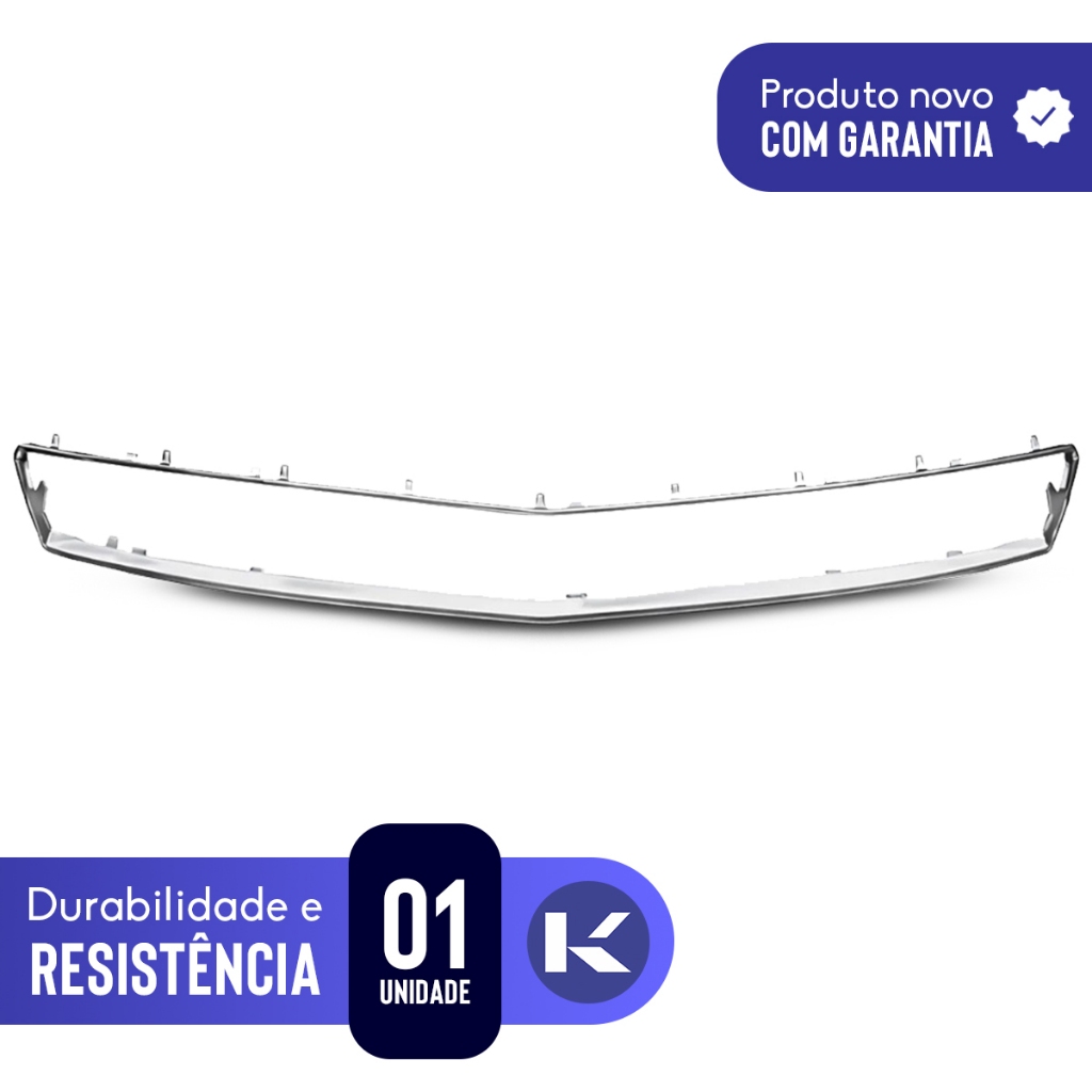 Friso Grade Radiador Superior Agile Montana 2011 A 2021 Cromado — imagem 2 de 2
