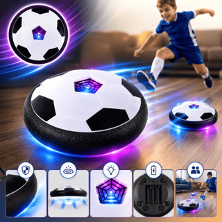Bola Futebol Flutuante Hover Led Infantil Proteção Espuma Todos os Pisos Não Risca o Chão Diversão