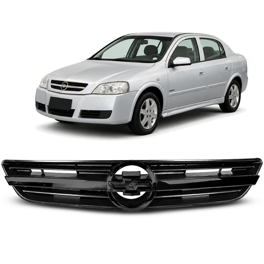 Grade Frontal Radiador Astra 2003 A 2012 Preta