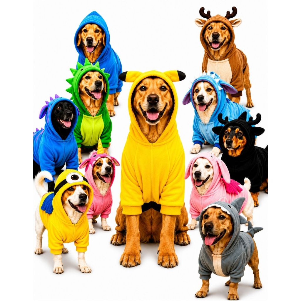 Fantasia Pet Inverno com Capuz Roupa Quente  Cachorro Soft