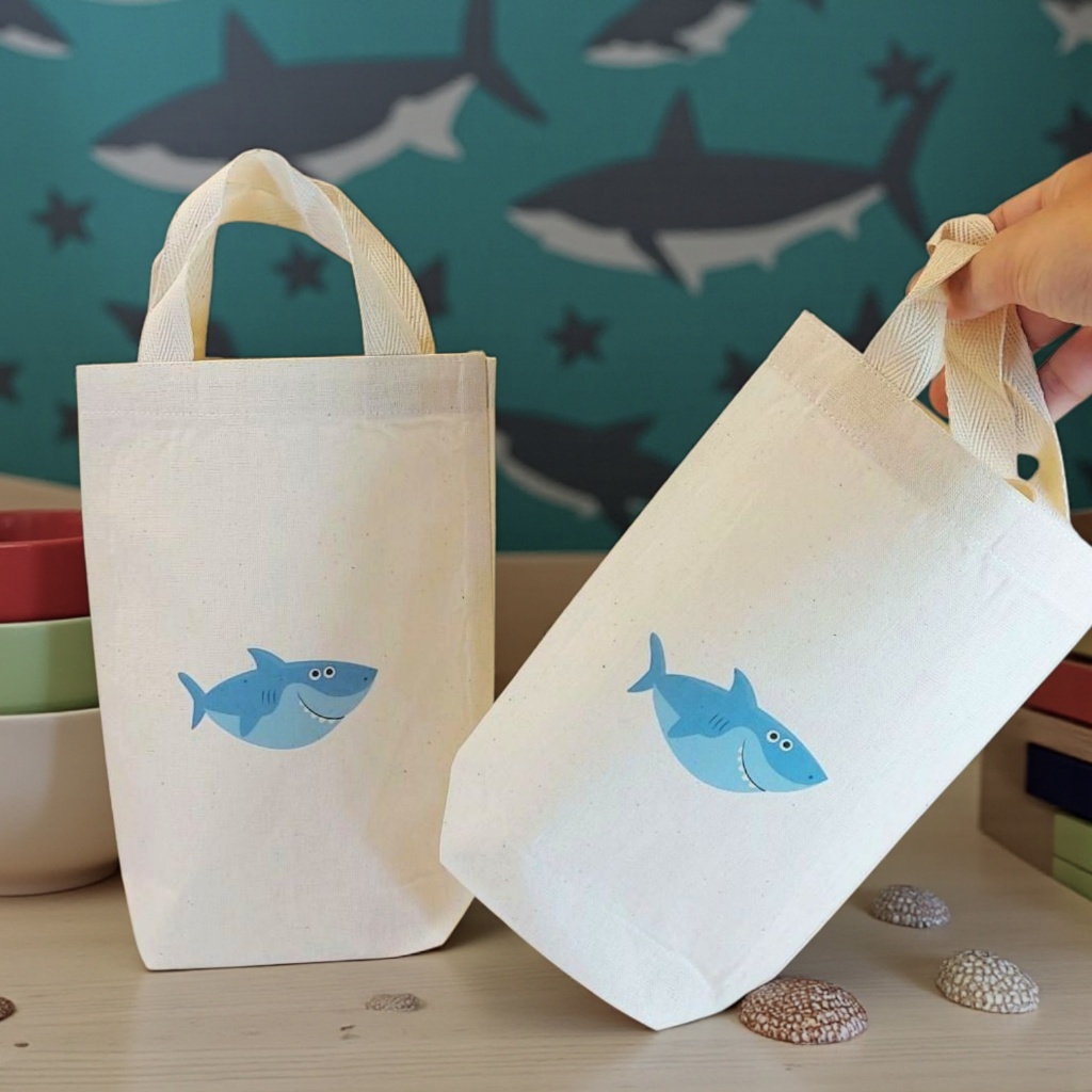10+ Sacolinha Surpresa Tubarão Lembrancinha de Aniversário Personalizada