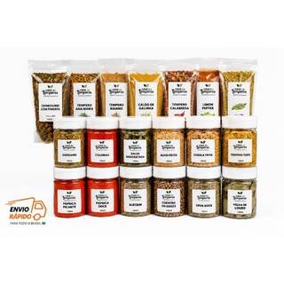 🍲 Kit Temperos Brasileiros premium e natural com 10,15 ou 20 Alta Qualidade e Muito Sabor(envio imediato)