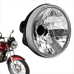 Farol Completo Aro Cromado Honda CG Titan Fan 125 KS ES 2000 2001 2002 2003 2004 2005 2006 A 2012