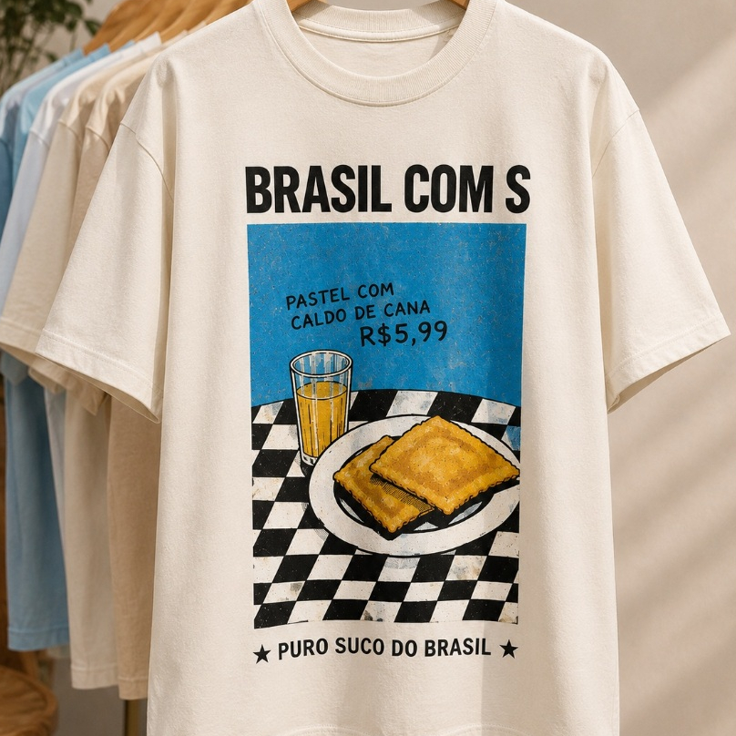 Camiseta Feminina Brasil Com S Copa do Mundo Brasil Futebol Brasilidades  Algodão - Envio Rápido