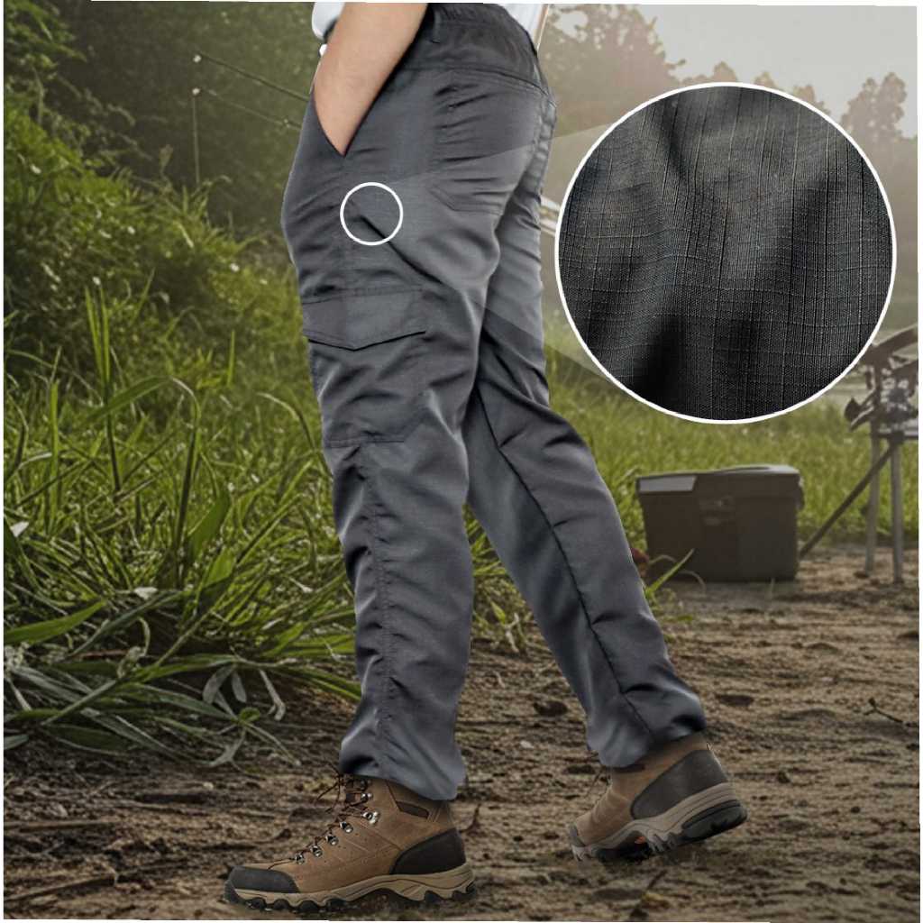 Calça De Trabalho Cargo em Rip Stop Estilo Militar Tática