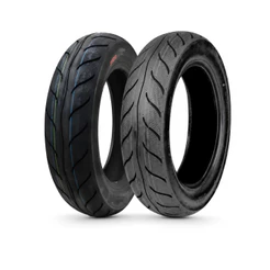 Casal Pneu 100/90-12 +110/90-12 S/câmara K6009 Kenda Fluo125