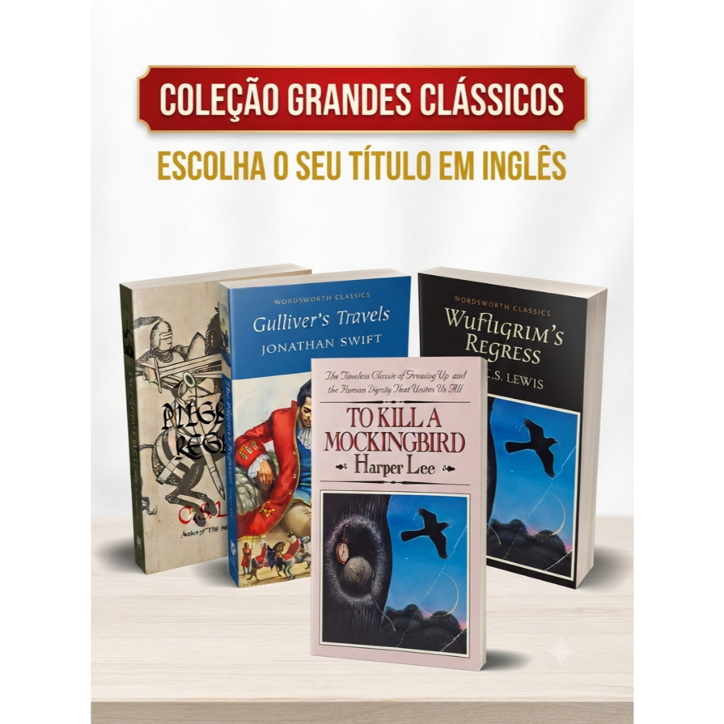 Livros Clássicos em Inglês - Escolha o seu livro!