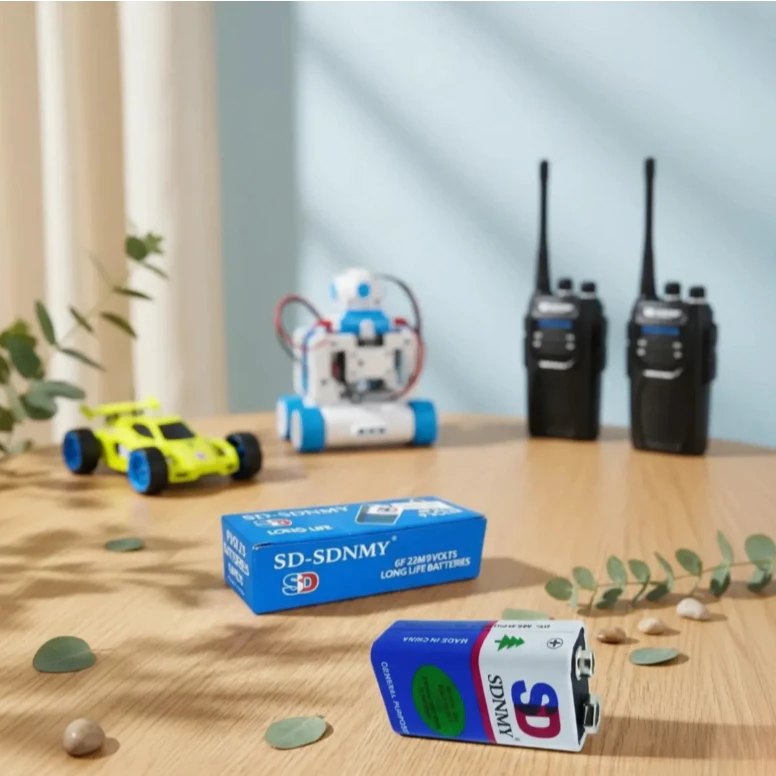 Bateria 9v Sem Mercúrio -KIT 2UN De Bateria 6F22 Para Eletrônicos