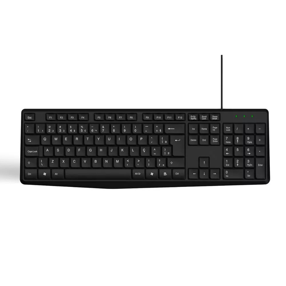 Teclado premium de alta qualidade, macio e leve para escritorio pc de mesa