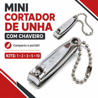 Cortador de Unha Mini com Corrente para Chaveiro Corneta |