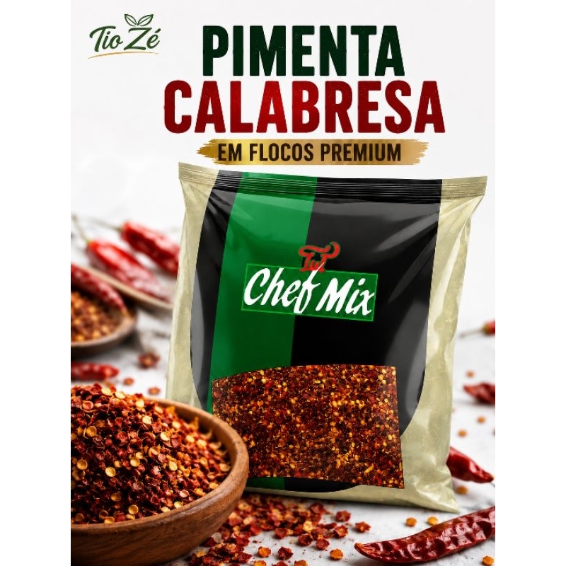 Pimenta Calabresa Flocos Selecionados 250g /500g /1kg Para Carnes Molhos e Pizza Churrasco
