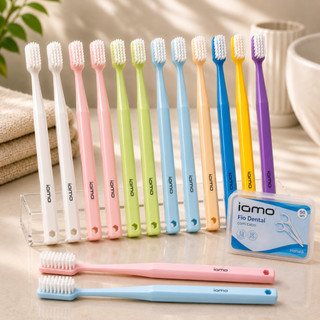 Kit Escova de Dente Ultra Macia Cerdas Premium Micro-nanométricas + Fio Dental em Formato de Arco Ultra Fino pa