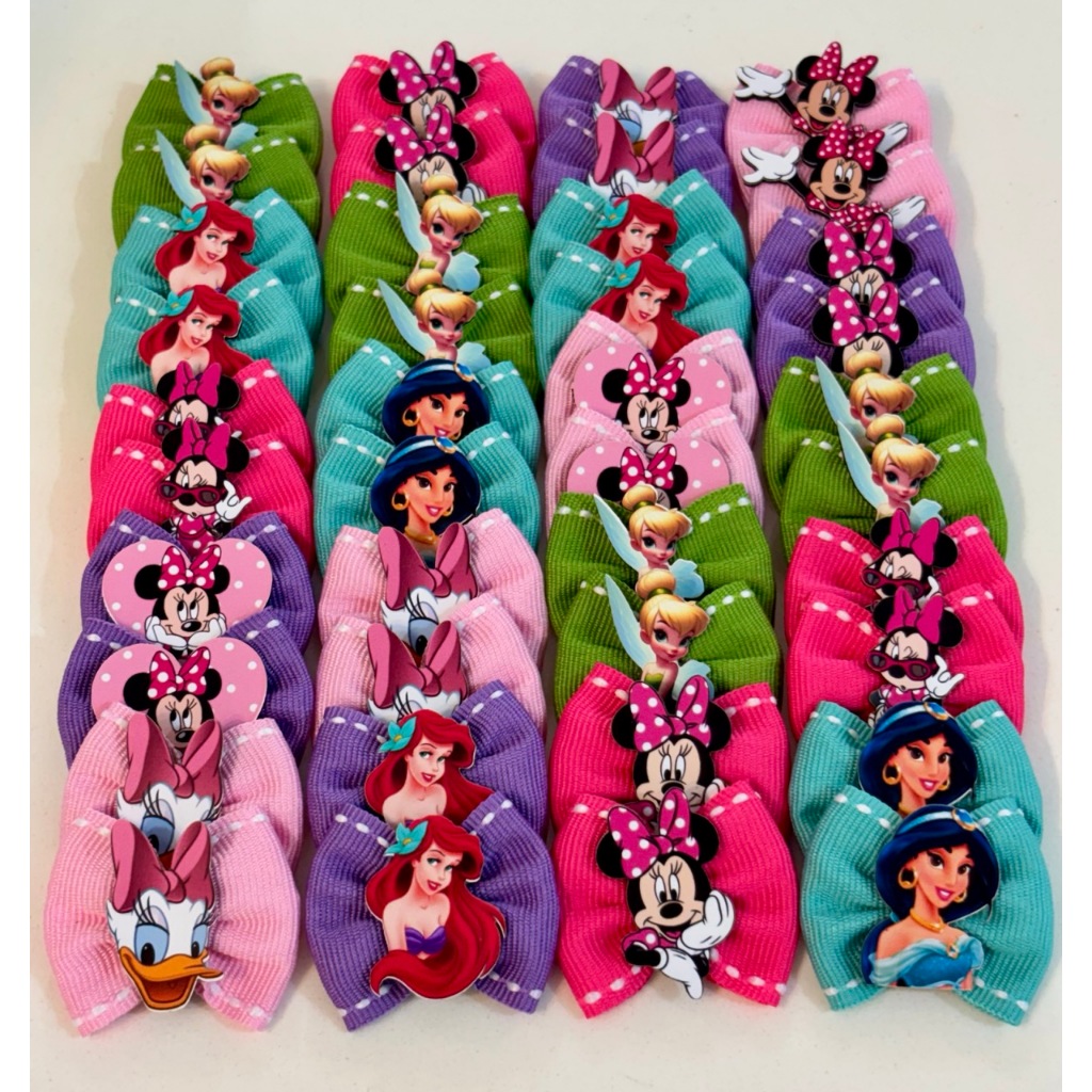 Laços Para Petshop 40 Unid Personagens Sortidos Lacinhos M