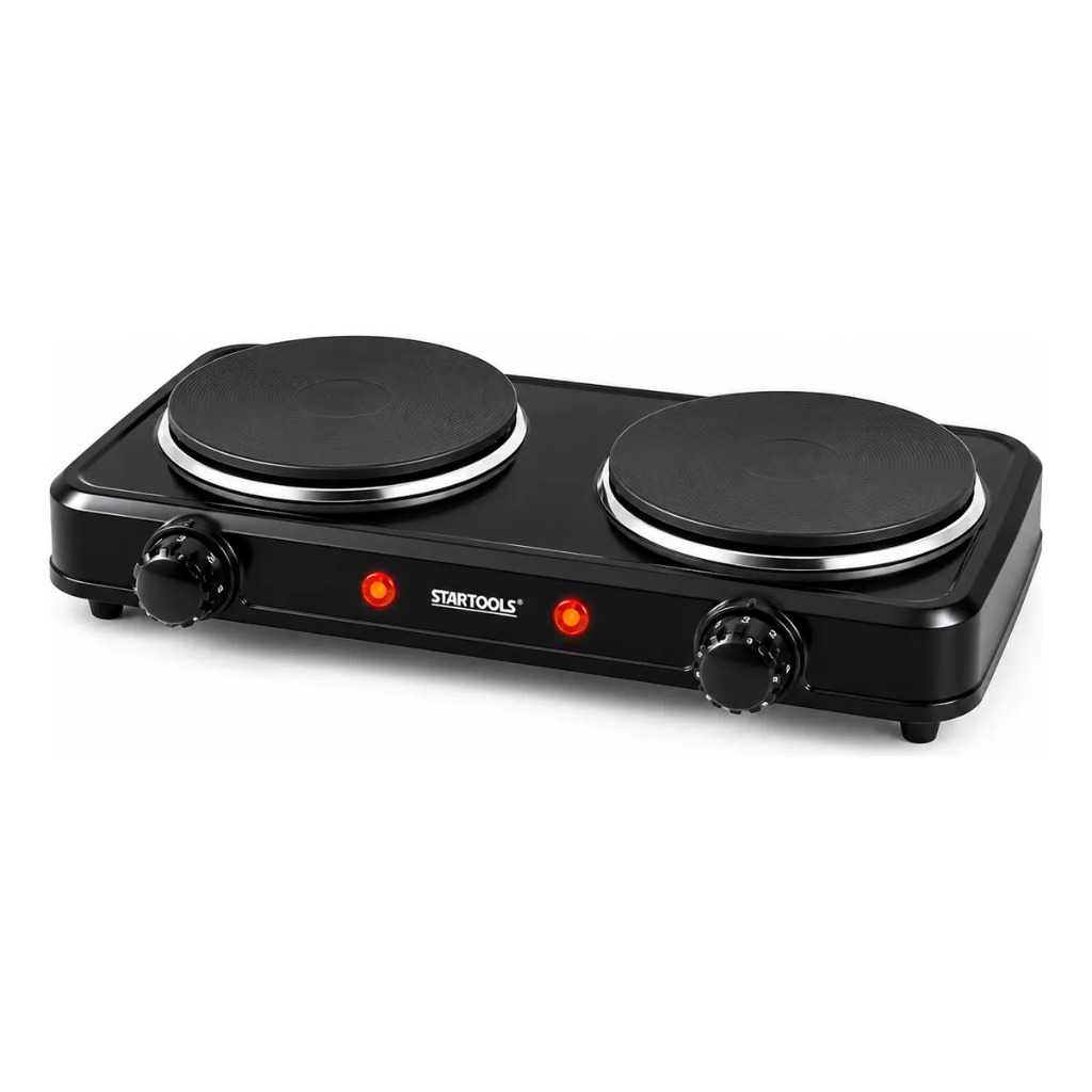 Fogão Fogareiro Cooktop Elétrico Portátil 2 Bocas 2000w