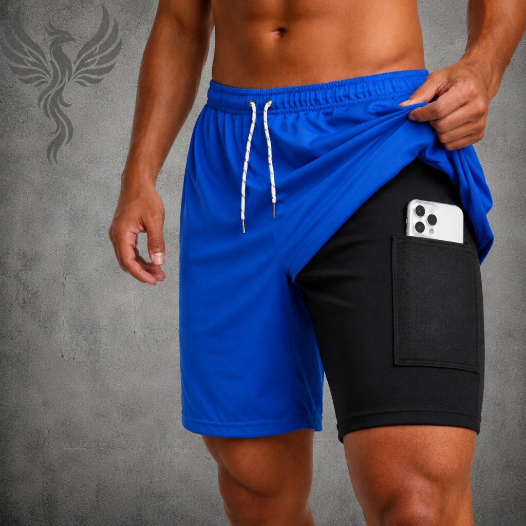 Bermuda Compressão Short Esportivo Masculino DryFit Elastano Academia Corrida Bike Crossfit Lisa