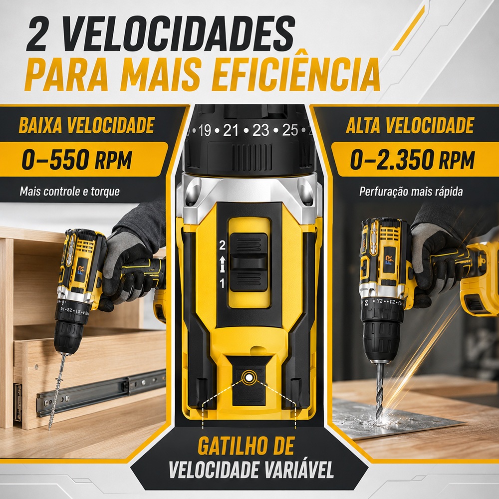 Furadeira de Impacto Sem Fio 48V — foto 5