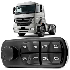 Botão Comando Vidro Elétrico Caminhão Mercedes Axor 98 a 2013 Atego 2004 a 2013