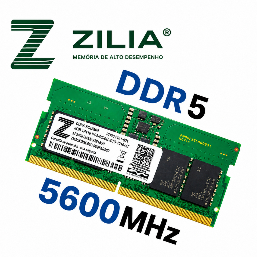 Memoria DDR5 8GB 5600MHZ ADATA/CRUCIAL/SAMSUNG/SK HYNIX/ZILIA SODIMM Para Notebo