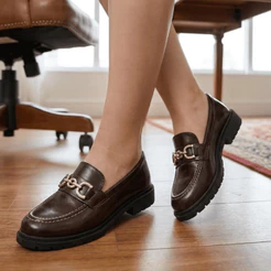 Mocassim Oxford Feminino Sapatilha Tratorado Loafer Conforto