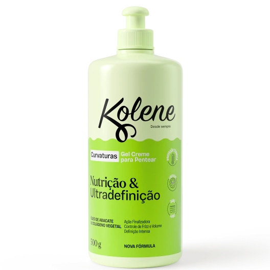 Creme de Pentear Kolene Curvaturas 500g – Definição de Cachos, Hidratação, Maciez e Controle de Frizz