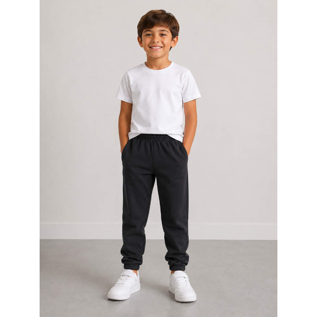 Calça Elastano Juvenil C/Bolsos Laterais Esportes Lazer Casual Tam 10 ao 16
