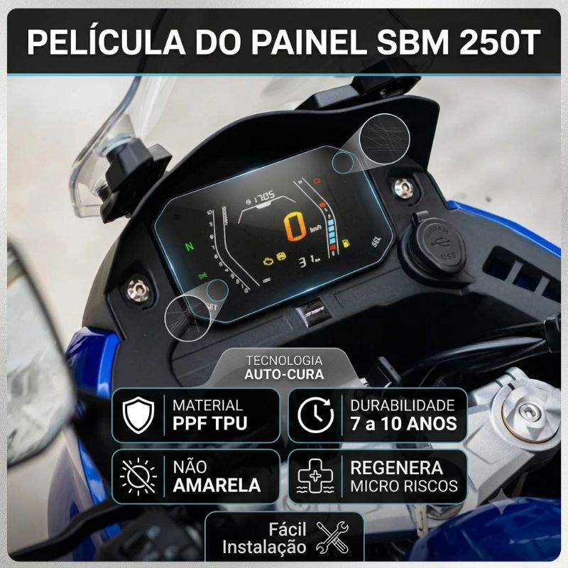 PELÍCULA DO PAINEL DA SBM 250T EM PPF TPU