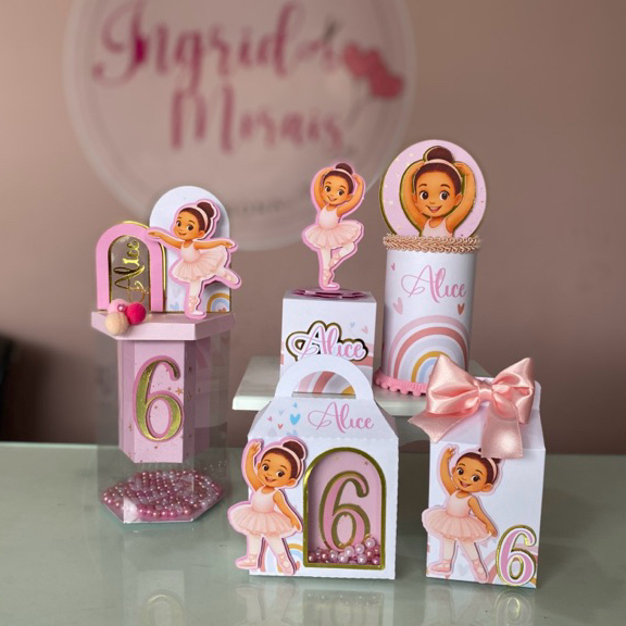 kit caixas personalizadas - Bailarina / fazemos todos os temas / lembrancinhas para festas e aniversários