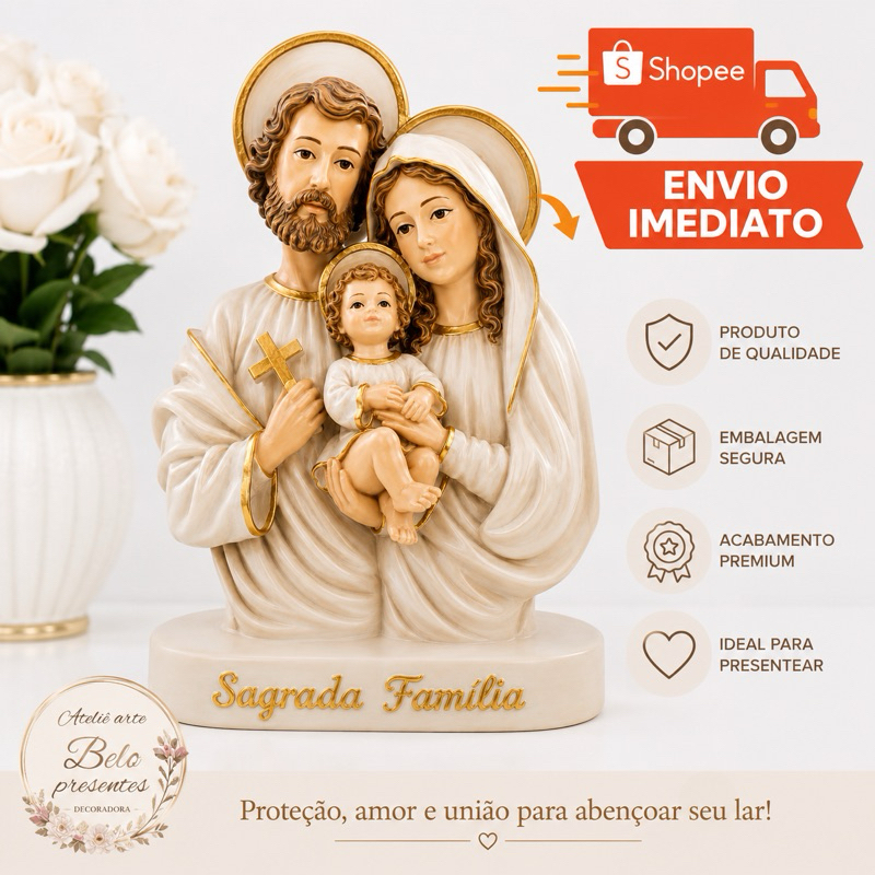 IMAGEM SAGRADA FAMÍLIA DEVOÇÃO FÉ CASAMENTO