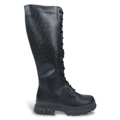 Bota Feminina Mooncity Coturno Montaria Cano Longo Tratorada Original 72165
