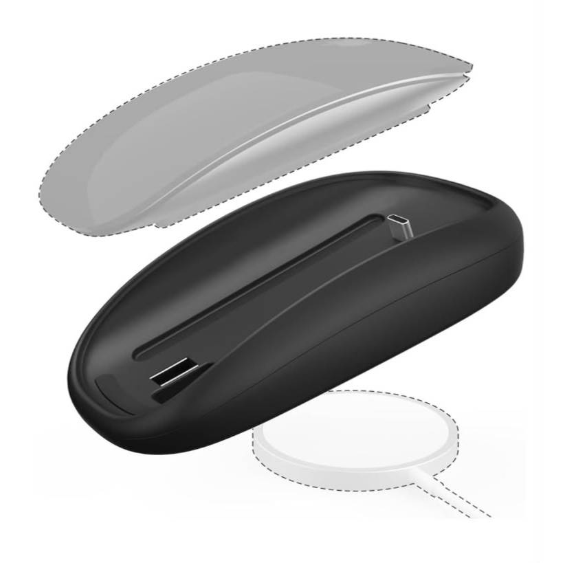 Base Carregadora Apple Magic Mouse 2 A1657 Dock Suporte USB Mesa Organizador