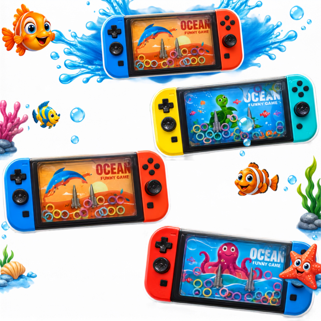 Aquaplay Celular Infantil Jogo De Argolas Avião mini Game agua