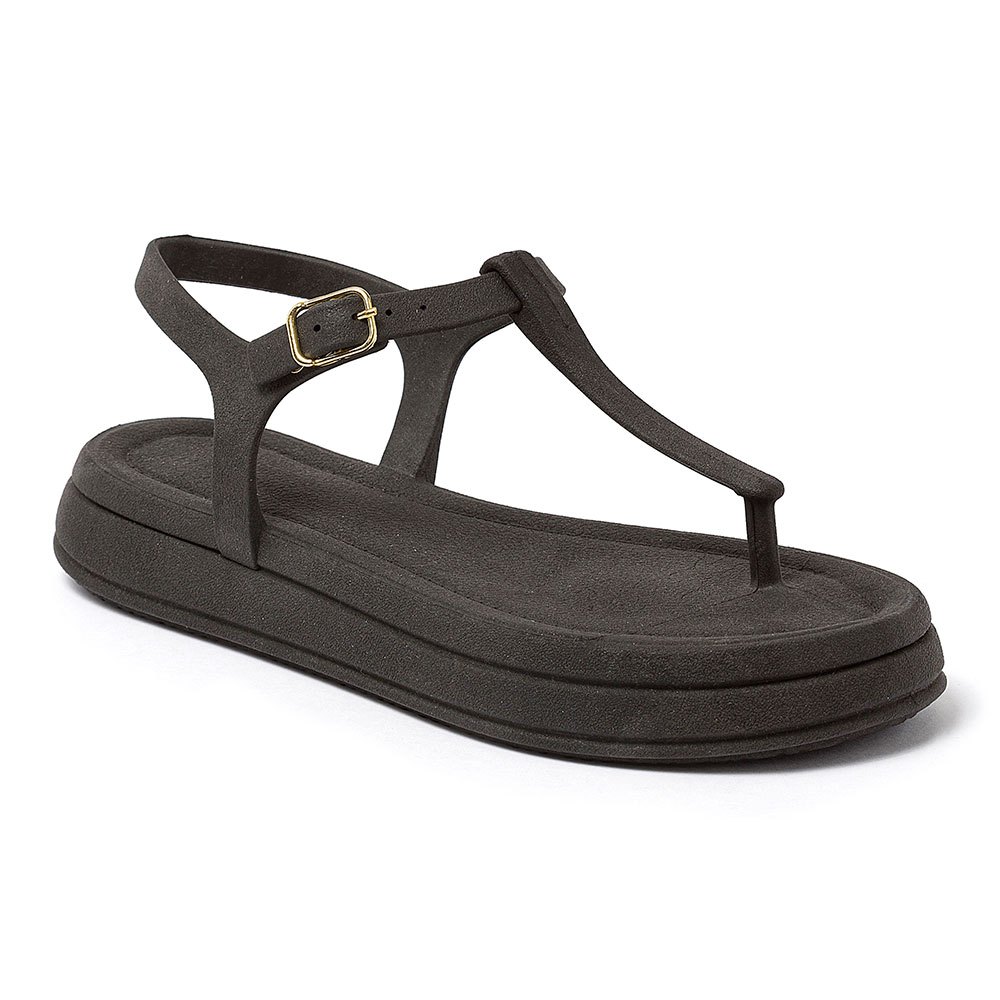Sandália Feminina Plataforma Confortável Ajustavel Casual Flatform Leve Elegante