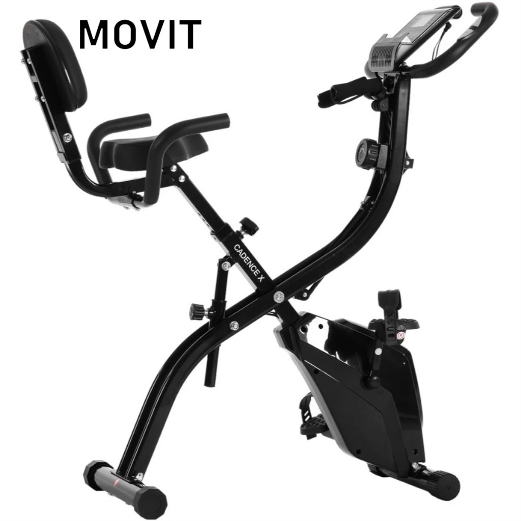Bicicleta Ergométrica Vertical Dobrável Exercicio 150kg Cor Preto