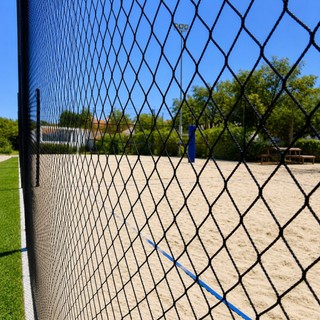 Rede Tela Proteção Quadra Beach Tennis Futevôlei Polipropileno UV Fio 2mm Malha 4x4 Diversos Tamanhos