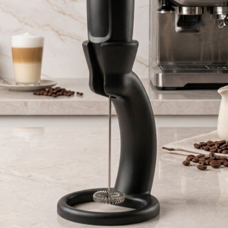 Suporte Base de Apoio para Espumador de Leite Mixer Elétrico Portátil Mini Misturador Organizador
