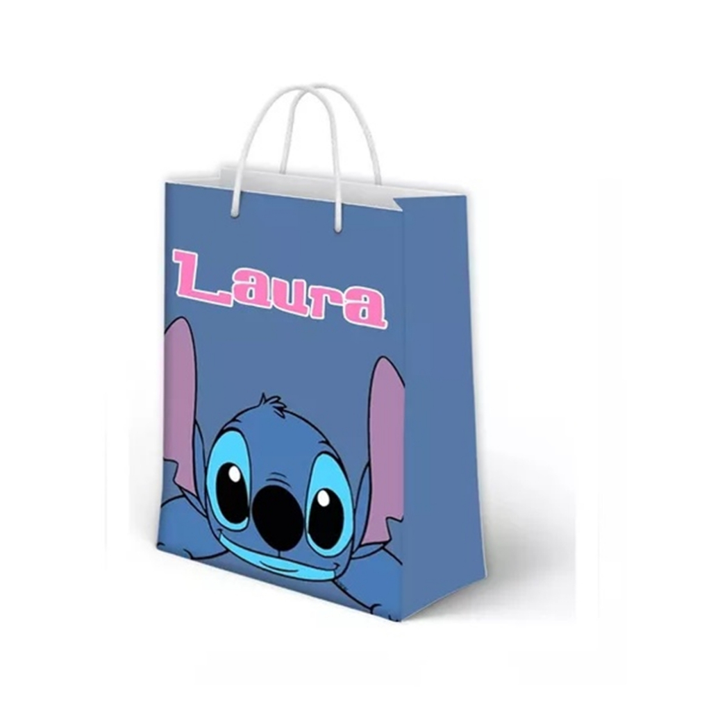 Sacolinha Lilo e Stitch Personalizada para Aniversário/ Lembrancinha Festa Infantil / Qualquer nome e idade