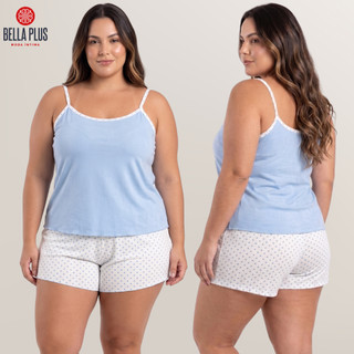 Babydoll Plus Size Pijama Plus Conforto Renda Noite Dormir Estampado