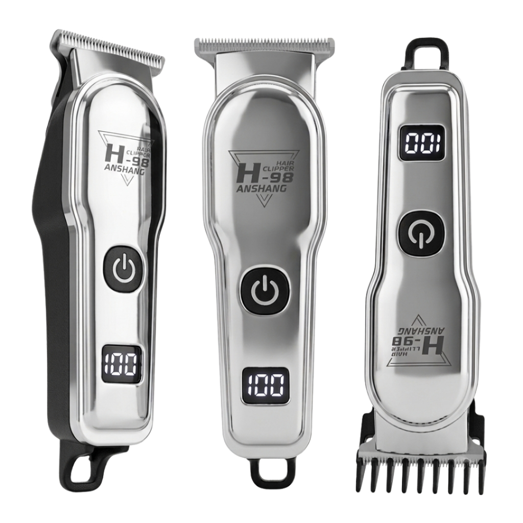 Máquina de Cortar Cabelo e Barba UltraMax ULT-817 Aparador Sem Fio com Display LCD e USB Tipo-C