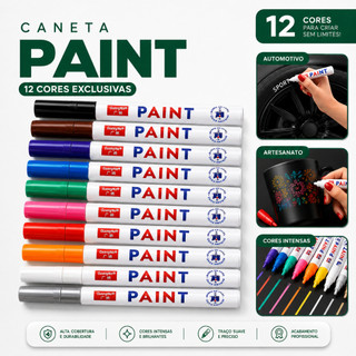 Canetas Paint Marcador Permanente Tinta À Prova D'água Colorida Graffti Caneta Marcadora …