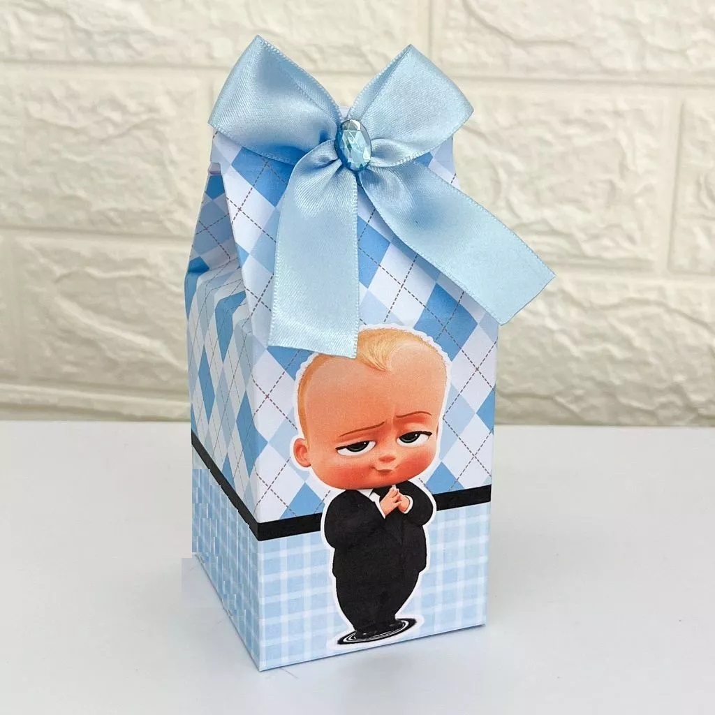 10 Caixas Milk Personalizada Poderoso Chefinho Lembrancinhas para Festa Infantil