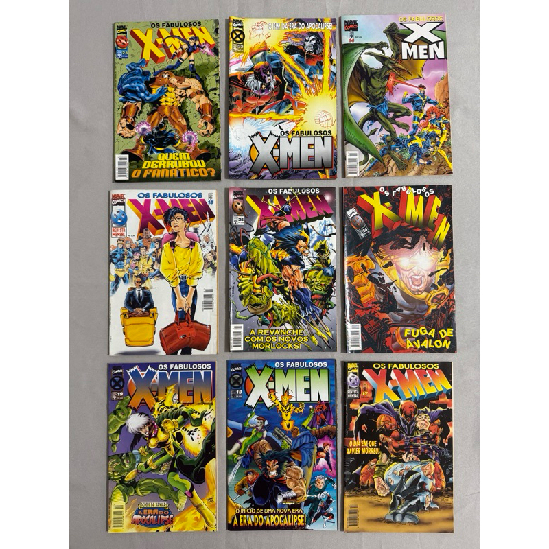 HQs Os Fabulosos X-Men | Gibis Marvel | Revista Editora Abril | Anos 1990 — imagem 2 de 2