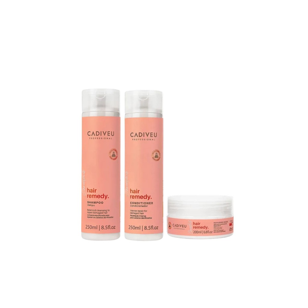 Kit Hair Remedy com Shampoo e Mascara