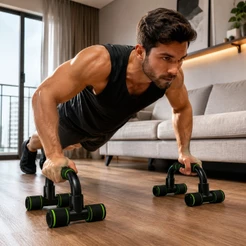 Barra de Flexão Push Up Apoio Ergonômico Academia Treino em Casa Peitoral Tríceps Ombro Antiderrapante