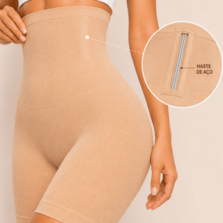 Short cinta modelador original 4 barbatanas & alta compressão && não enrola && zero transparência && empina bumbum plus